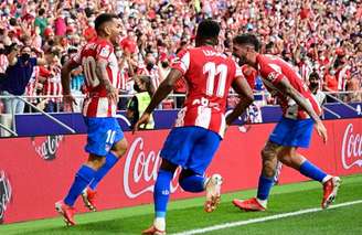 Ángel Correa marcou o gol do Atlético de Madrid neste domingo, contra o Elche (Foto: JAVIER SORIANO/AFP)