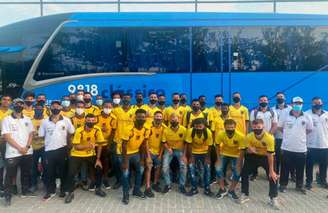 Delegação do Voltaço contou com a solidariedade do Flamengo neste sábado (Foto: Reprodução/@VoltacoFC)