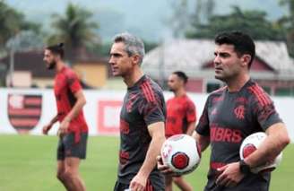 Flamengo: Paulo Sousa no treino desta terça (Foto: Felipe Patiño/CRF)