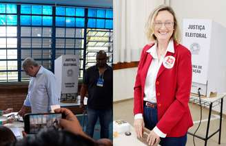 Sebastião Melo e Maria do Rosário votam em Porto Alegre