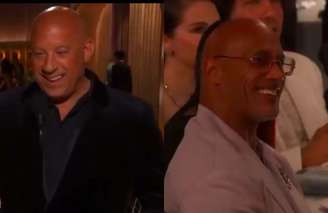 Vin Diesel e Dwayne Johnson no Globo de Ouro