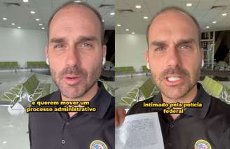 Eduardo Bolsonaro em vídeo publicado no Instagram