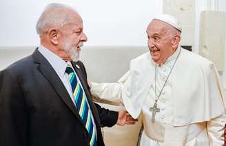 Presidente Lula durante encontro com o papa Francisco em 2024
