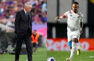 Ancelotti e Neymar podem se encontrar na Seleção Brasileira