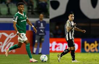 Estêvão, do Palmeiras, e Artur, do Botafogo