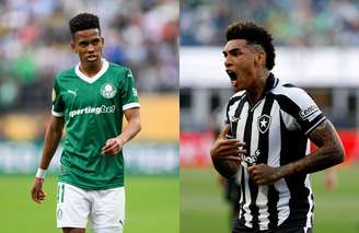 Estêvão, do Palmeiras, e Igor Jesus, do Botafogo