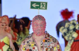 Desfile de Lucas Caslu, vencedor do último Desfio Sou de Algodão 