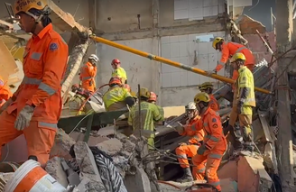 Lar de idosos desaba em BH e deixa vários soterrados