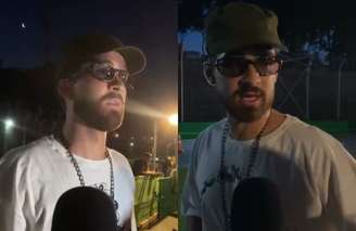 João Guilherme conversa com a imprensa