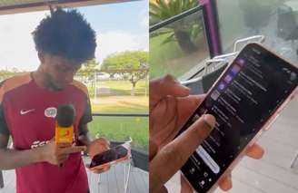 Hugo Souza mostra últimas músicas tocadas em seu celular