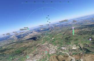 Simulador de voo do Google Earth