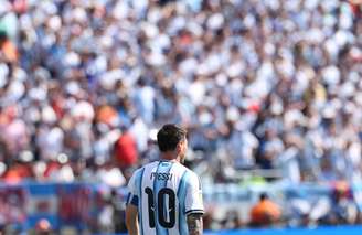 Messi na final da Copa do Mundo de 2026 entre Argentina e Espanha no MetLife Stadium.