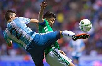 México e Argentina ficaram no 0 a 0 em amistoso(Foto: Reprodução / Twitter)