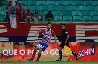 Allione atuou durante os 90 minutos no triunfo sobre o Fortaleza, por 2 a 0, na última quarta-feira(foto: Felipe Oliveira/EC Bahia)