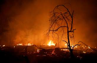 Fogo destrói trecho da floresta amazônica perto de Porto Velho, em Rondônia
09/09/2019
REUTERS/Bruno Kelly