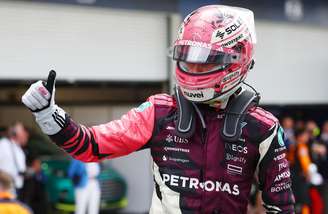 George Russell após corrida em Miami 