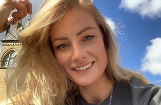 Skydiver Jade Damarell, de 32 anos