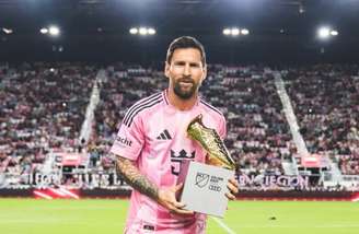Messi recebe a Chuteira de Ouro pela artilharia na temporada regular da MLS