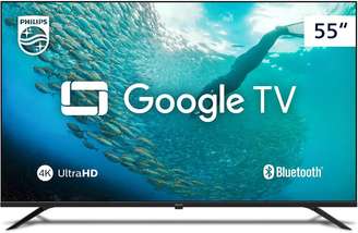 PHILIPS, Smart TV, 55'' 4K UHD, 55PUG7019/78, Google TV, Comando de Voz, HDR