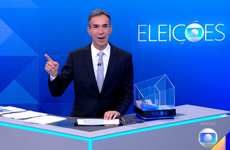 César Tralli no debate da TV Globo