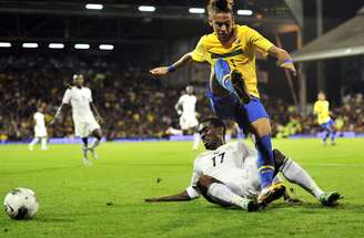 Brasil jogou em Craven Cottage contra Gana