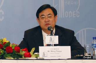 Wang Tianpu é presidente da Empresa Estatal Química e Petrolífera da China (Sinopec)