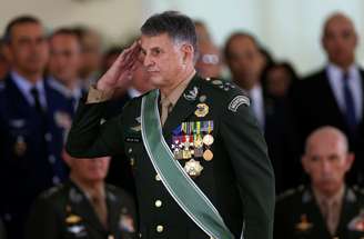Comandante do Exército, general Edson Leal Pujol, durante cerimônia em Brasília
11/01/2019 REUTERS/Adriano Machado 