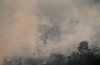 Fogo na Floresta Amazônica perto de Porto Velho 29/8/2019 REUTERS/Ricardo Moraes