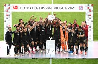 Bayern de Munique conquistou o título do Campeonato Alemão na temporada 2020/21 (Foto: Reprodução/Bayern)