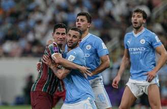 Bilionário Manchester City não menosprezou Fluminense e manteve ritmo competitivo durante os 90 minutos, mesmo com discrepância entre a equipe europeia e o time brasileiro - Foto: Lucas Merçon/Fluminense