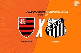 Fotos: Divulgação / Flamengo e Santos - Legenda: Flamengo e Santos já tiveram momentos de oscilação no Brasileirão Feminino mesmo ainda no início da disputa