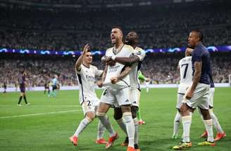 Oscar del Pozo/AFP via Getty Images - Legenda: Momento do primeiro gol marcado por Joselu -
