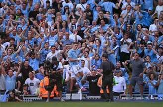 Oli Scarff/AFP via Getty Images - Legenda: Foden fez dois gols sobre o West Ham