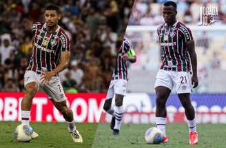 André e Arias são dois dos principais jogadores do elenco do Fluminense – Fotos: Marcelo Gonçalves/Fluminense