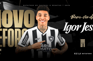 Igor Jesus é do Botafogo –