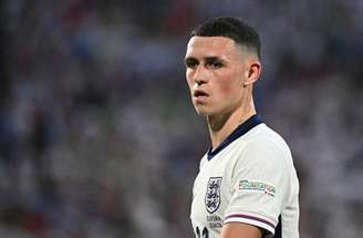 Phil Foden em ação com a camisa da Inglaterra na Eurocopa 2024 –