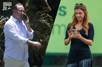 John Textor e Leila Pereira protagonizam brigas judiciais – Fotos: Vitor Silva/Botafogo / Fabio Menotti/Palmeiras