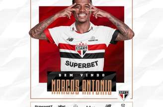 Marcos Antônio é o novo reforço do São Paulo –