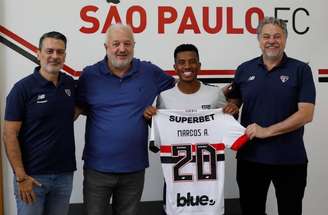 Marcos Antônio é apresentado no São Paulo