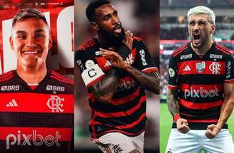 Três maiores contratações do Flamengo – Fotos: Divulgação / Flamengo e Gilvan de Souza / Flamengo