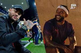 Neymar e Memphis Depay trocam mensagens após acerto do holandês com o Corinthians –