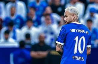 Neymar com a camisa do Al-Hilal 