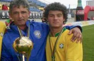 Lucho Nizzo (acima) junto com Guilherme (esq.), Neymar (centro) e Coutinho –