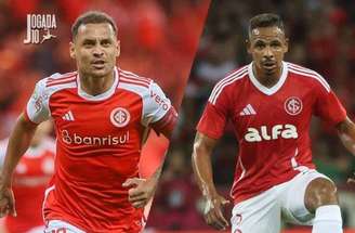 Fotos: Ricardo Duarte/Internacional - Legenda: Alan Patrick (esquerda) e Fernando (direita) tiveram papéis fundamentais na reação do Inter diante do Nacional, do Uruguai, pela Libertadores