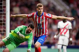 Aitor Alcalde/Getty Images - Legenda: Sorloth abriu o placar para o Atlético de Madrid