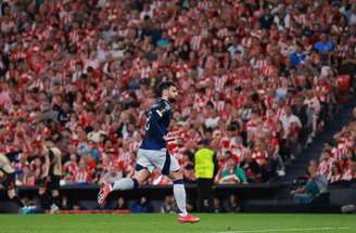 Bruno Fernandes fez dois gols, sendo o primeiro deles de pênalti – Clive Brunskill/Getty Images