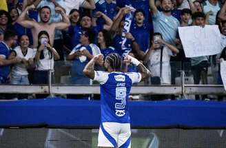 Gustavo Aleixo/Cruzeiro - Legenda: Gabigol comemora gol pelo Cruzeiro
