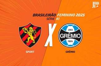 Arte Jogada10 - Legenda: Sport x Grêmio pelo Brasileiro Feminino