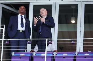 Infantino acompanhou Palmeiras x Botafogo e voltou a elogiar a performance dos 4 clubes brasileiros no Mundial.