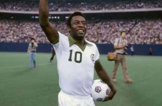 Pelé em ação pelo New York Cosmos –